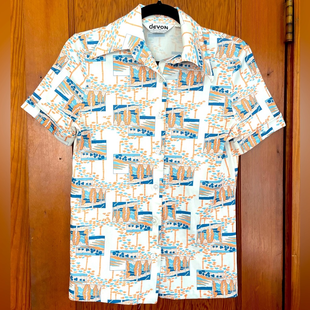 Vintage ‘70’s Button Up Polo Shirt